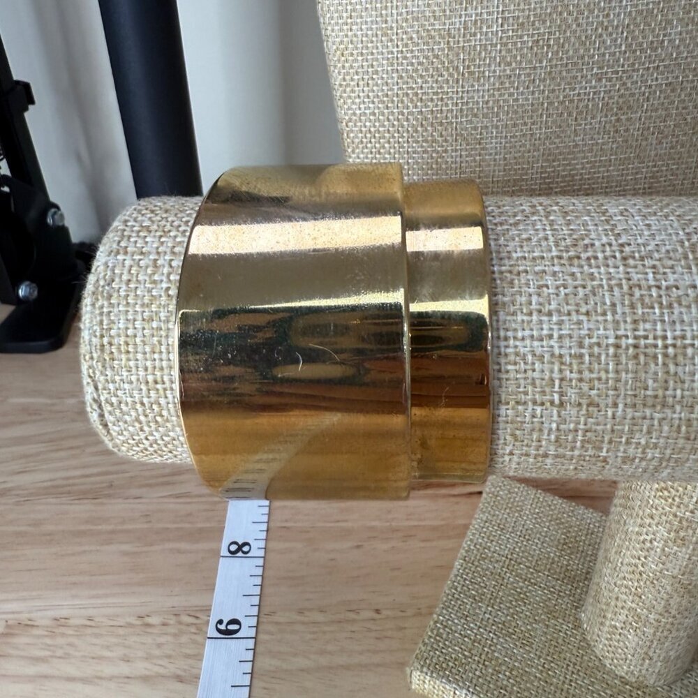 BaubleBar Gold-Tone Cuff Bracelet With Chic Modern‎ Design small wrist